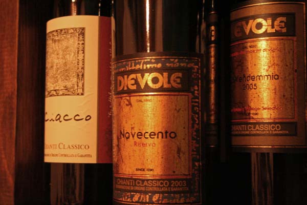 Dievole wine bottles-GRios
